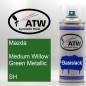 Preview: Mazda, Medium Willow Green Metallic, SH: 400ml Sprühdose, von ATW Autoteile West.